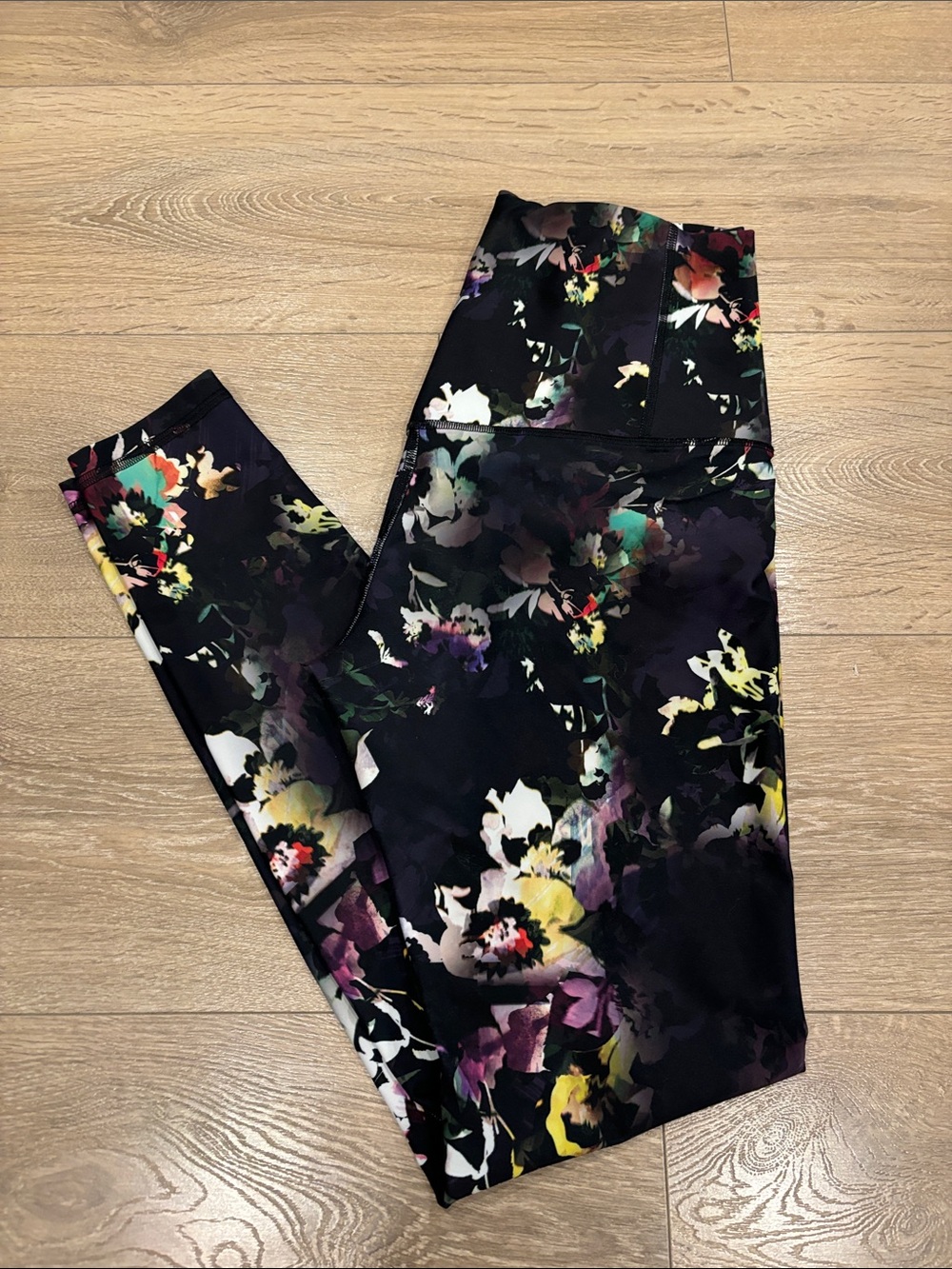 Old Navy Floral, extra high rise leggings.